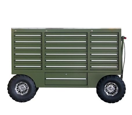 Железный 19-комодный ящик на колесах с инструментами Хранилище Rolling Tool Chest Workshop Tool Trolley