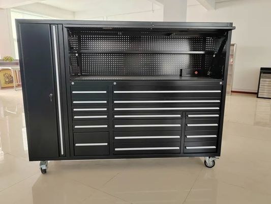 Хранилище шкаф инструментов сундук гараж Металлические шкафы инструментов с столешницей из нержавеющей стали