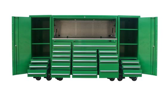 5 дюймовые PU кастеры Ключевой замок Rolling Steel Garage Рабочий стол инструмента Chest Кабинет хранения