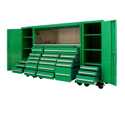 5 дюймовые PU кастеры Ключевой замок Rolling Steel Garage Рабочий стол инструмента Chest Кабинет хранения