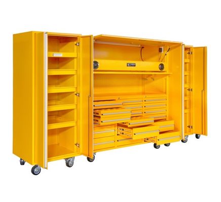 Функция Хранение Запасные инструменты Части Коробка Rolling Tool Cart с шкафом и колесами