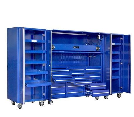 Функция Хранение Запасные инструменты Части Коробка Rolling Tool Cart с шкафом и колесами