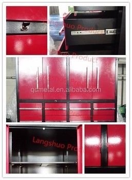 LS-28 DIY Профессиональные шкафы инструментов 42 &quot;холодно прокатаная сталь Средний шкаф с ящиками
