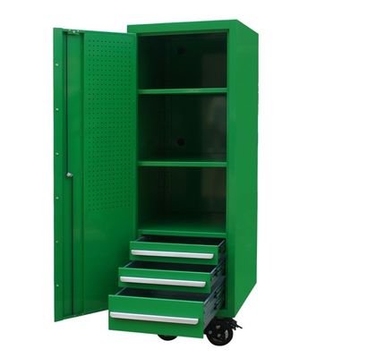 Сборка тяжелой грузоподъемности Rolling Trolley Steel Tool Cart с ящиками и замком для хранения