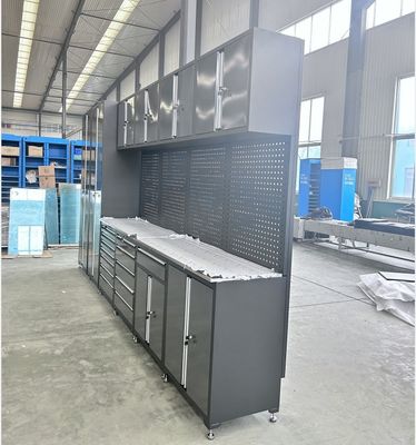 OEM поддерживает настраиваемый шкаф для хранения тяжелых металлических инструментов в гараже мастерской