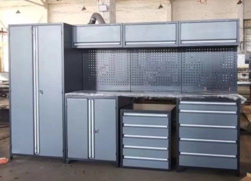 Поддержка на заказ OEM Красный мобильный шкаф с тяжелыми металлическими инструментами