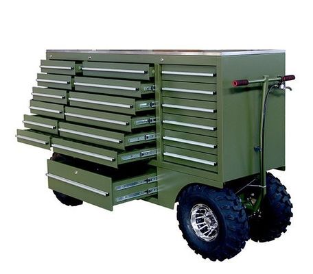 Железный 19-комодный ящик на колесах с инструментами Хранилище Rolling Tool Chest Workshop Tool Trolley