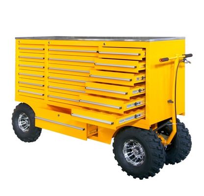Железный 19-комодный ящик на колесах с инструментами Хранилище Rolling Tool Chest Workshop Tool Trolley