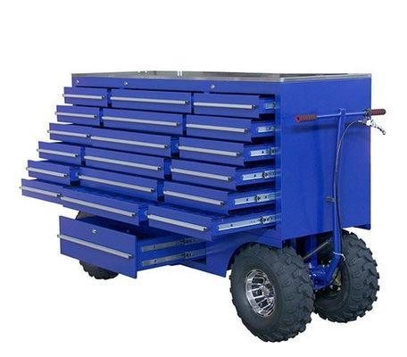 Железный 19-комодный ящик на колесах с инструментами Хранилище Rolling Tool Chest Workshop Tool Trolley