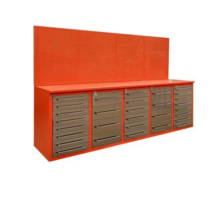 Специализированная отделка рабочего стола Pegboard Школьный шкаф для тяжелых инструментов и мастерской