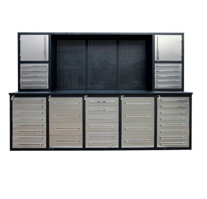 Специализированная отделка рабочего стола Pegboard Школьный шкаф для тяжелых инструментов и мастерской