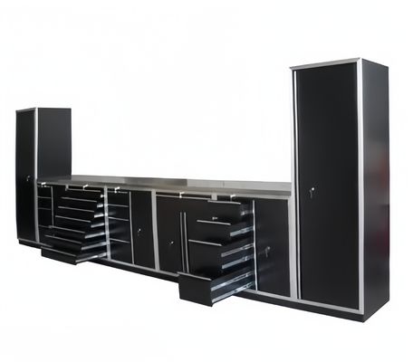 Браун Heavy Duty Workshop Metal Garage Storage Cabinet Tall Wide Tool Chest Cabinet Поставщики