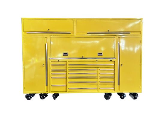 OEM логотип тяжелой грузоподъемности Rolling Trolley стальной инструментальной тележки с ящиками и блокировкой металлической коробки инструментов