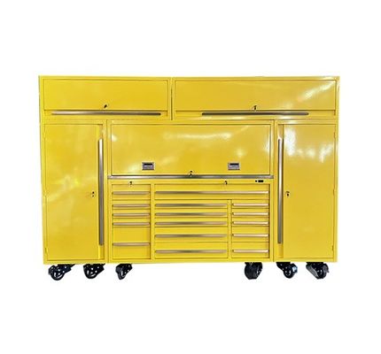 OEM логотип тяжелой грузоподъемности Rolling Trolley стальной инструментальной тележки с ящиками и блокировкой металлической коробки инструментов