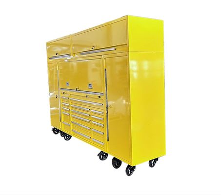 OEM логотип тяжелой грузоподъемности Rolling Trolley стальной инструментальной тележки с ящиками и блокировкой металлической коробки инструментов