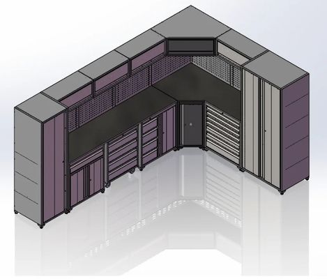 Приемлемый OEM ODM Профессиональный 7 ящик инструмента для хранения запасных инструментов и деталей