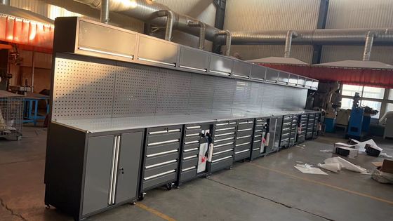 Гаражный магазин инструментов Большой 3-комодный стальной рулевой шкаф для тяжелого рабочего стола