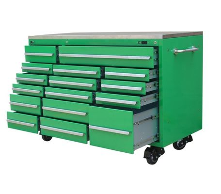 Гаражный магазин инструментов Тяжелый металл Rolling Tool Chest с 16 ящиками и кастрюлями
