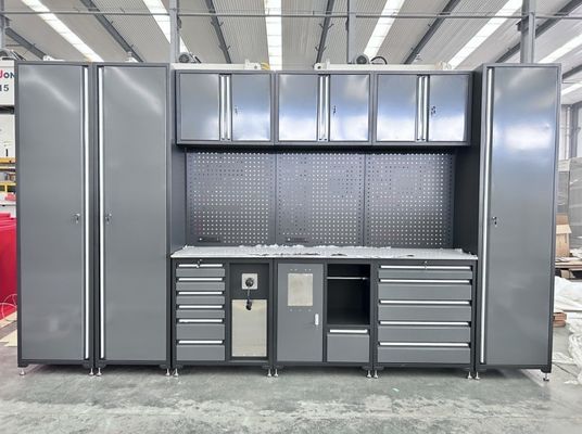 Металлический гарнитурный шкаф для гаража