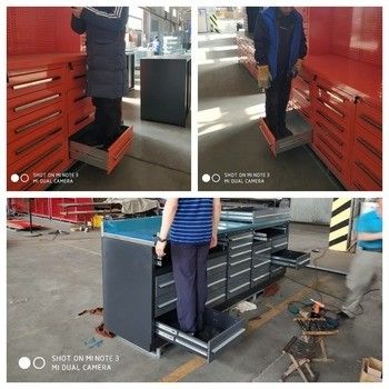 Склад инструментов для мастерской для гаража 128 &quot;США Общая коробка инструментов с 16 ящиками и боковым шкафчиком