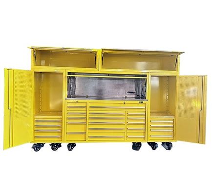 Серебряный холоднокатаный сталь тяжелый клад гараж хранилище инструмента шкаф для современной рабочей станции