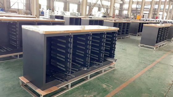 Серебряный холоднокатаный сталь тяжелый клад гараж хранилище инструмента шкаф для современной рабочей станции