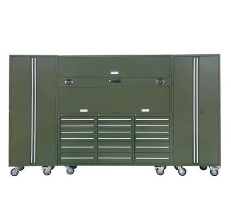 0.8mm-1.50mm Толщина коричневый стоящий гараж шкаф Rolling Tool Box набор для мастерской