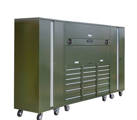 0.8mm-1.50mm Толщина коричневый стоящий гараж шкаф Rolling Tool Box набор для мастерской