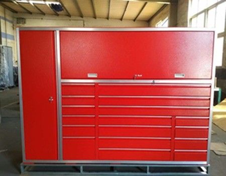 Приемлемый OEM ODM Первая мастерская Металлический инструментальный ящик на колесах для гаражных систем хранения