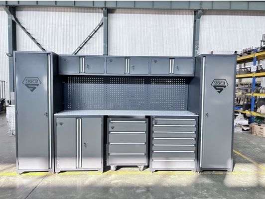 Порошковое покрытие Metal Garage Tool Cabinet с тяжелой сталью и логотипом